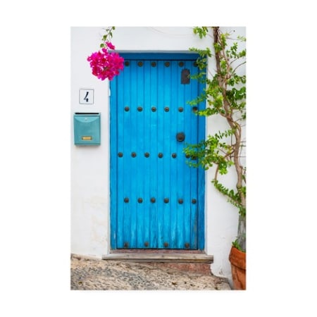 Philippe Hugonnard 'Made In Spain Blue Front Door In Mijas' Canvas Art,30x47